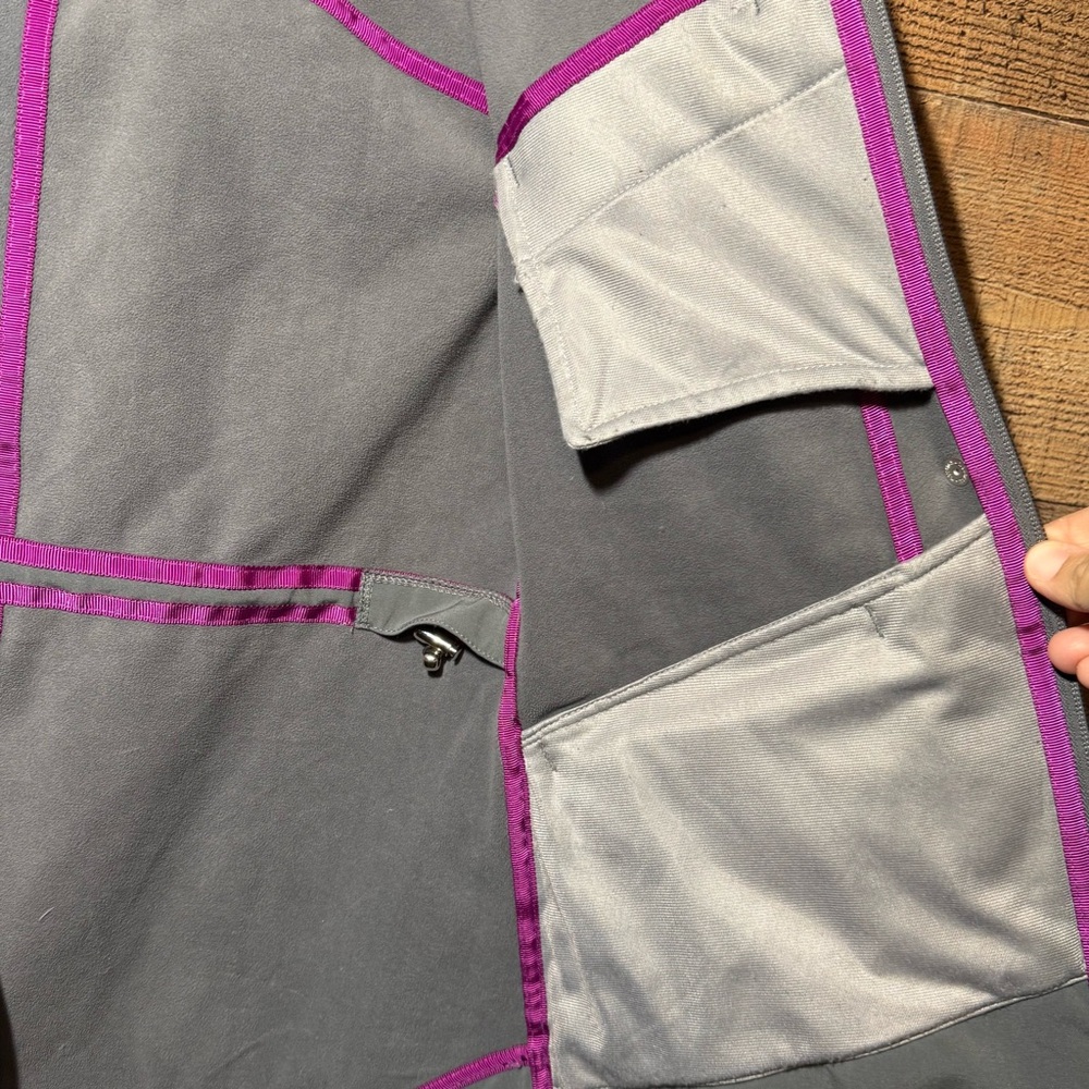 Ivivva Girls Softshell Rain Jacket Grey Sz 14 Hooded Outdoors Spring - Picture 6 of 11